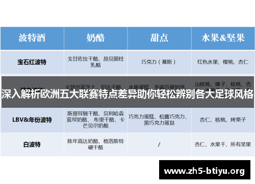 深入解析欧洲五大联赛特点差异助你轻松辨别各大足球风格 深入解析欧洲五大联赛特点差异助你轻松辨别各大足球风格